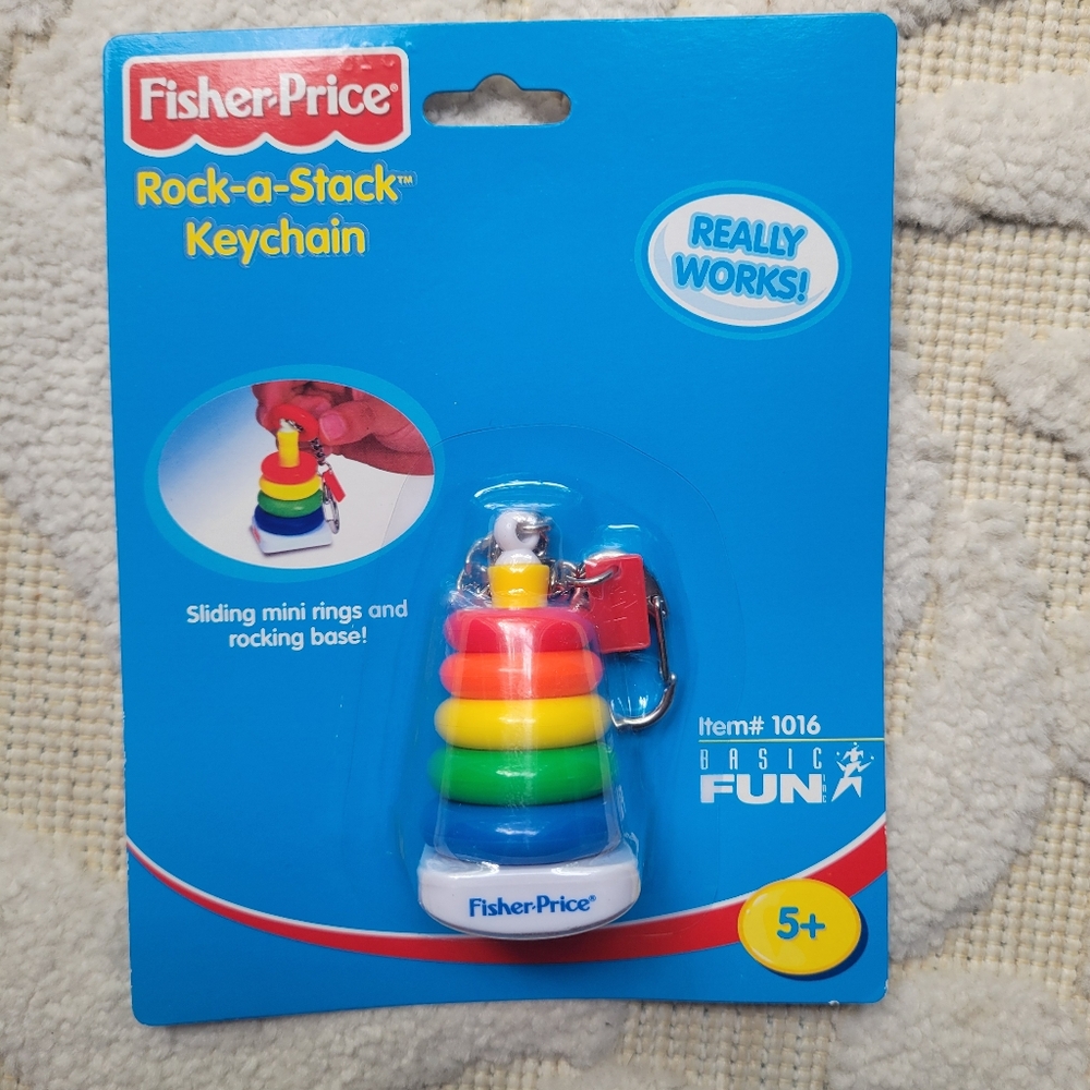 Fisher price rock a stack keychain 2001